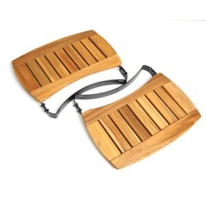Estantes laterales de madera de acacia M, 44x28cm