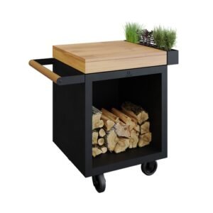 OFYR Mise en Place Mesa Negro 65 PRO Madera de Teca