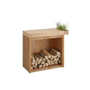 OFYR Butcher Block Storage 90 Corten Madera de Teca
