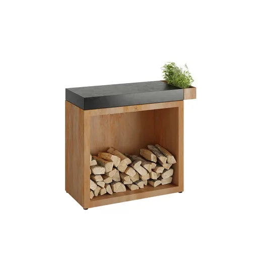 OFYR Butcher Block Storage 90 Corten Cerámica Gris