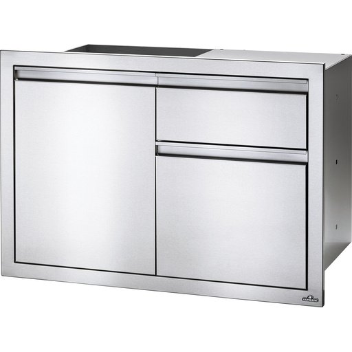 Combinación de puerta empotrada y cajón doble pequeña (100x71 cm)