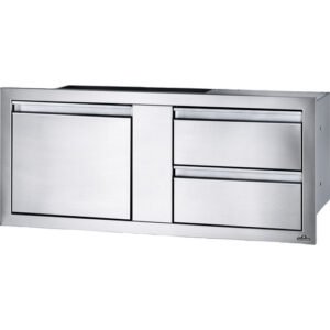 Combinación de puerta empotrada y 2 cajones (115x50cm)