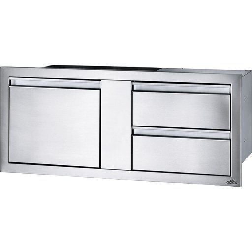 Combinación de puerta empotrada y 2 cajones (115x50cm)