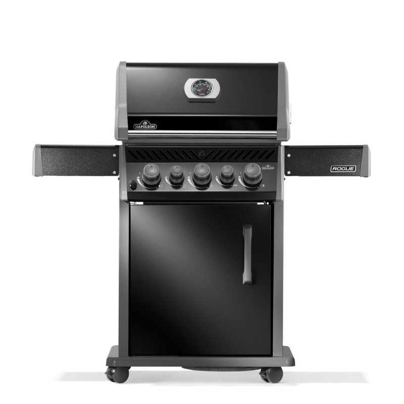 Rogue 425, con quemador lateral y trasero, negra, incl. asador