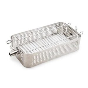 Cesta ajustable para asador