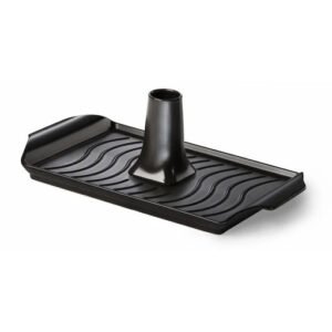 Plancha de cerámica con soporte para pollo