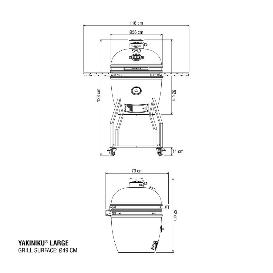 YAKINIKU LARGE Kamado solo básico - Imagen 9