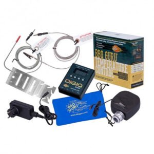 Set universal DIgiQ completo: - Controlador- Sonda- Soplador- Adaptador universal- Sonda para comida- Cable corriente- Soporte montaje
